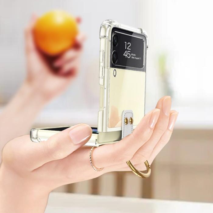 GKK - GKK för Samsung Galaxy Z Flip4 5G Fodral TPU - Transparent