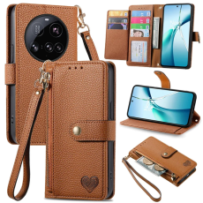 A-One Brand - Xiaomi 15 Ultra Plånboksfodral RFID Blocking Zipper - Brun