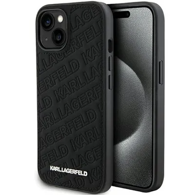 Karl lagerfeld iPhone 15 Plus Mobilskal Quilted Pattern - Svart | 5468 | AlltMobil