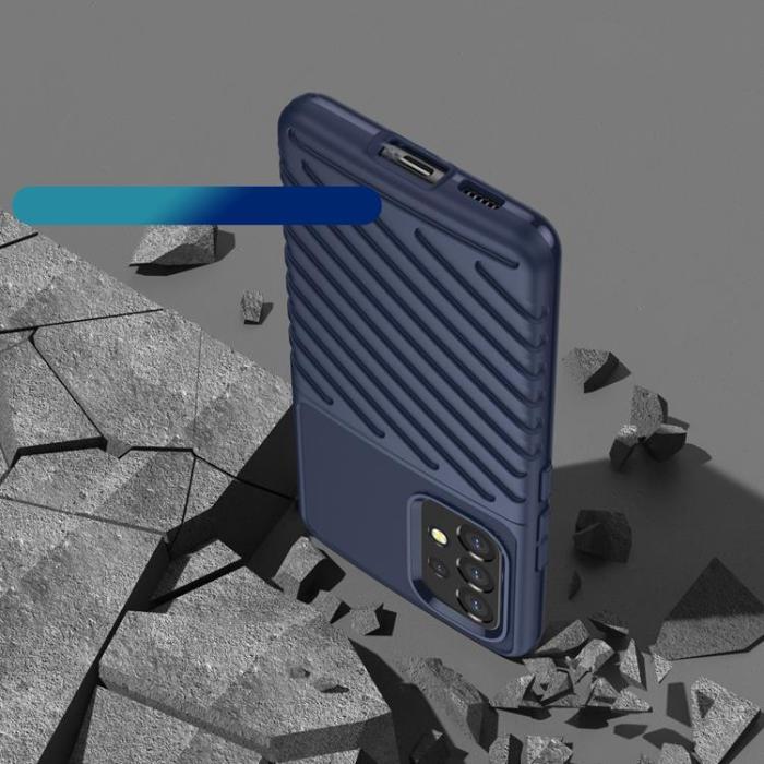 OEM - Thunder Flexible Armored Skal Galaxy A53 5G - Blå