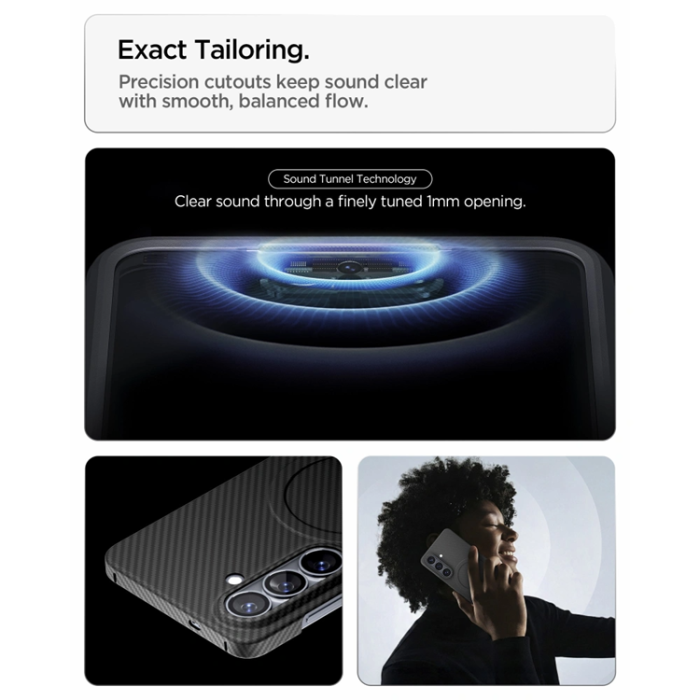 Spigen - Spigen Mobilskal För Galaxy S26 Magsafe Airskin Aramid - Svart