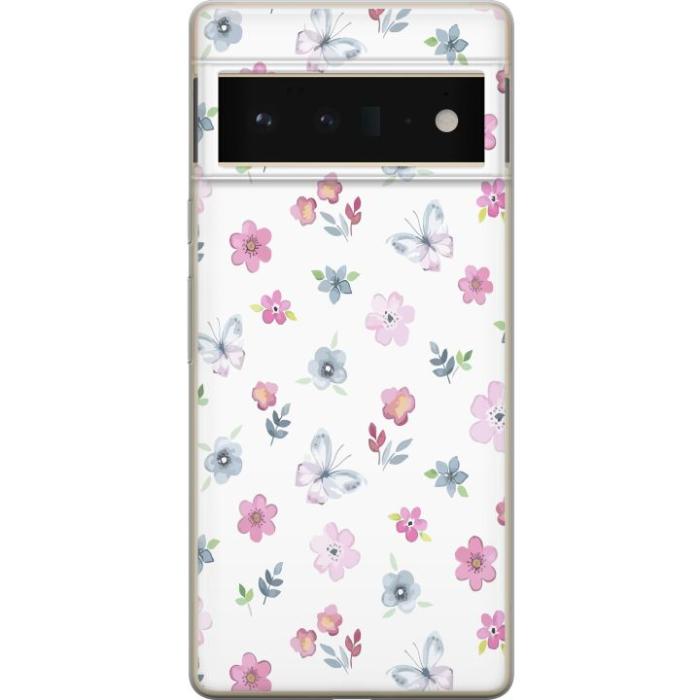 iSecrets - Mobilskal till Google Pixel 6 Pro med Blommor och fjärillar