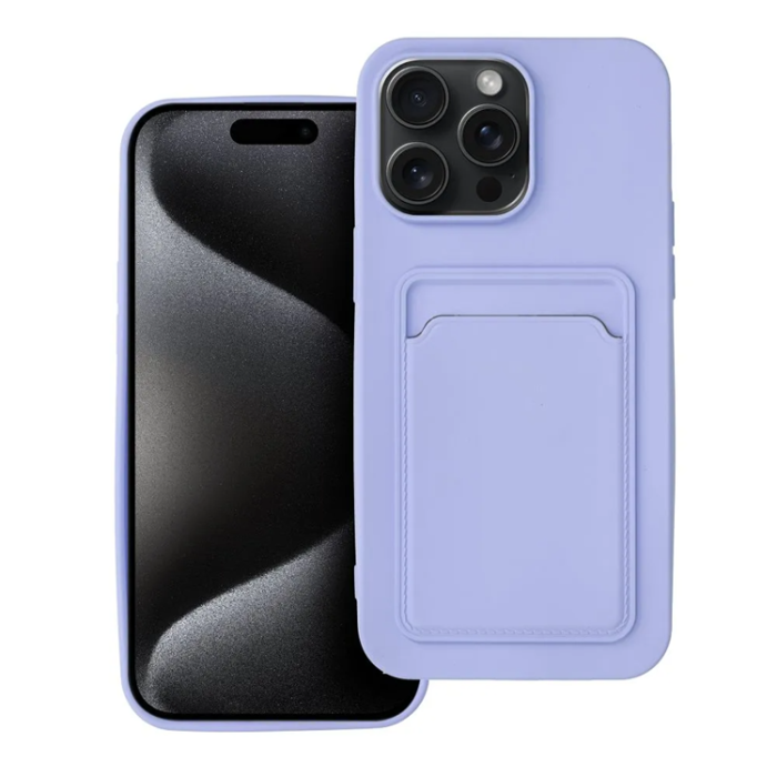OEM - iPhone 15 Pro Max Mobilskal Korthållare - Lila