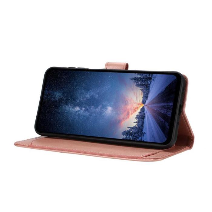 OEM - Samsung Galaxy S26 Ultra Fodral PU Läder Folio Flip - Roséguld