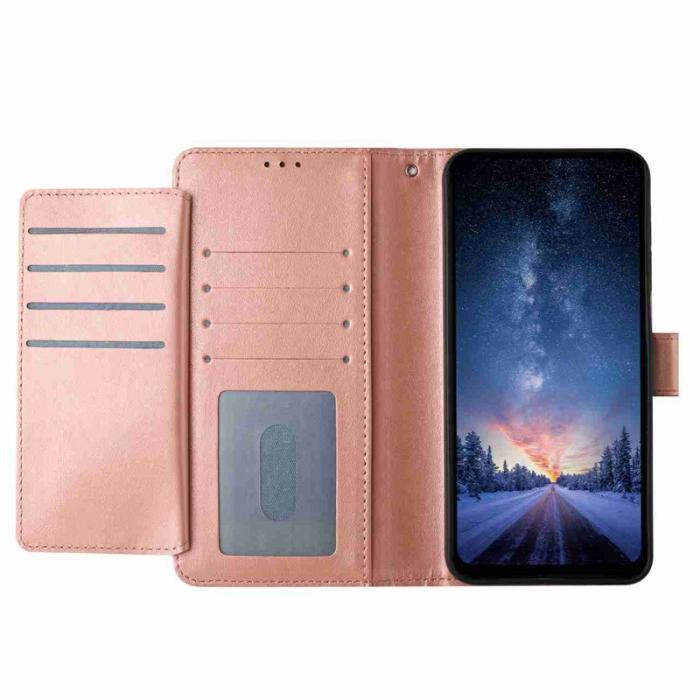 OEM - Samsung Galaxy S26 Ultra Fodral PU Läder Folio Flip - Roséguld