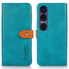 KHAZNEH - Khazneh Sony Xperia 1 VII Plånboksfodral Filp Läder - Blå