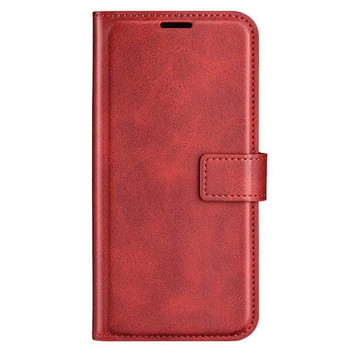 OEM - iPhone 15 Pro Plånboksfodral Calf Flip Folio - Röd