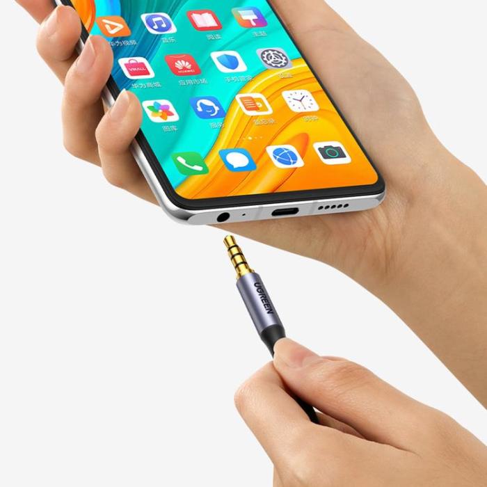 Ugreen - Ugreen AUX minijack 3.5 mm Kabel (hane) 3 m - Svart