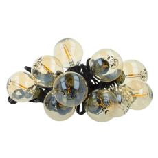 Forever Light - Forever Light SUNARI LED Solar Ljusgirlang 5.5m +10 Glödlampor G40 IP44 - Guld