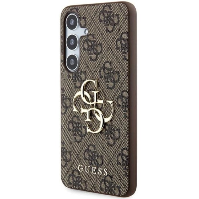 Guess - Guess Galaxy A55 5G Mobilskal Big Metall Logo - Brun