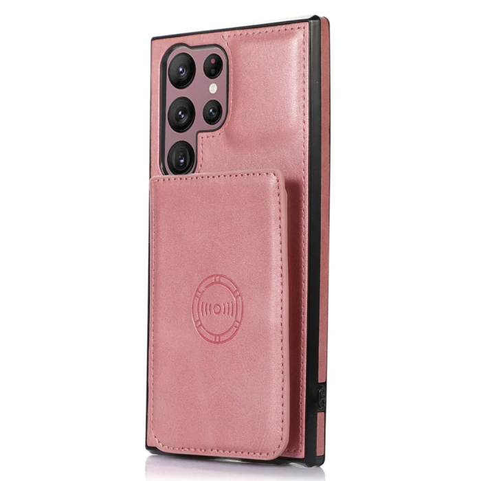 OEM - Galaxy S23 Ultra Plånboksfodral - Rose guld