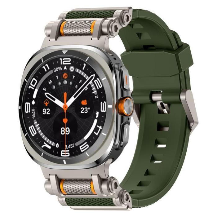 Boom of Sweden - Galaxy Watch Ultra (47mm) Armband Rotation Axis Silikon - Grön