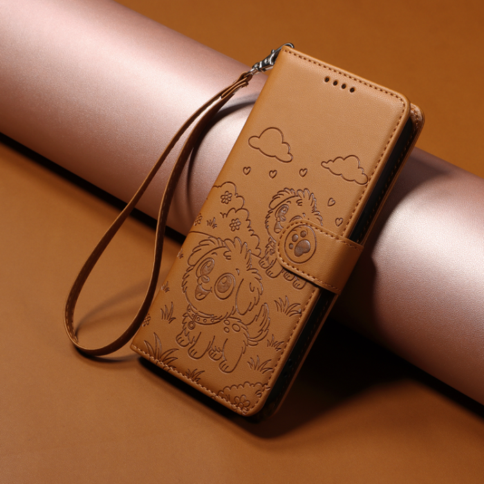 A-One Brand - OnePlus 15 Plånboksfodral RFID Blocking Imprinted Dog Pattern