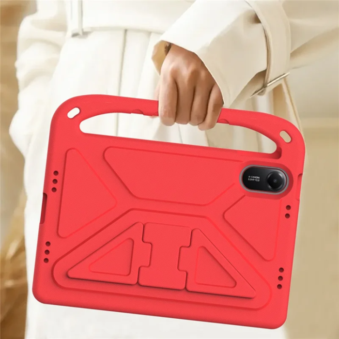 A-One Brand - Xiaomi Redmi Pad 2 Skal EVA Handgrepp Kickstand - Röd