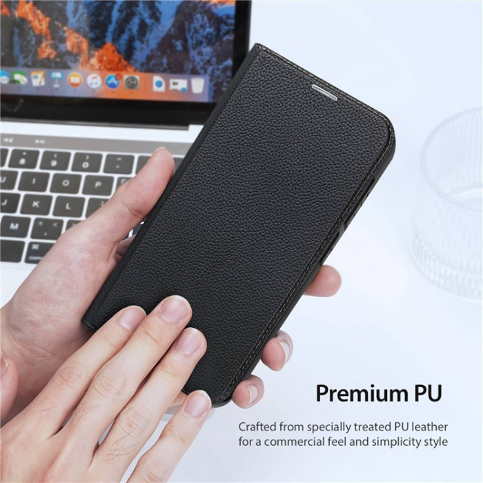 Dux Ducis - Dux Ducis Galaxy S23 Plånboksfodral Skin X2 Magnetic - Svart