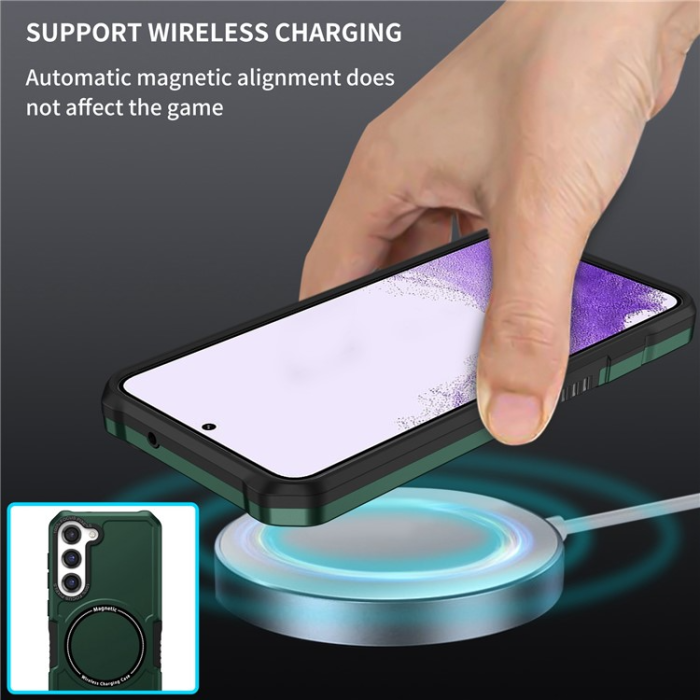 OEM - Galaxy S23 Plus Skal Magsafe Anti Drop - Grön