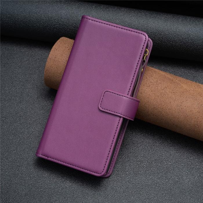 OEM - iPhone 15 Plånboksfodral Zipper Flip - Lavender