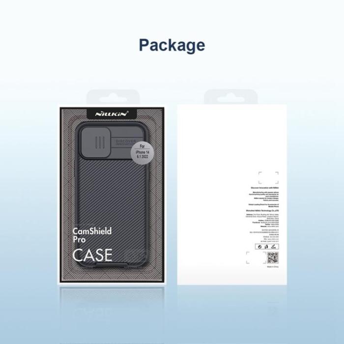 Nillkin - Nillkin iPhone 14 Plus Skal Magsafe CamShield Pro Series - Blå