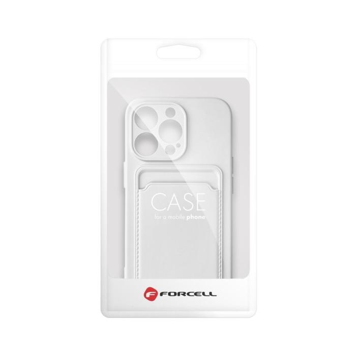 Forcell - iPhone 11 Skal Forcell Korthållare Mjukplast Vit