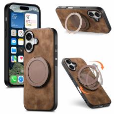 A-One Brand - iPhone 17 Mobilskal Rotating Kickstand - Brun
