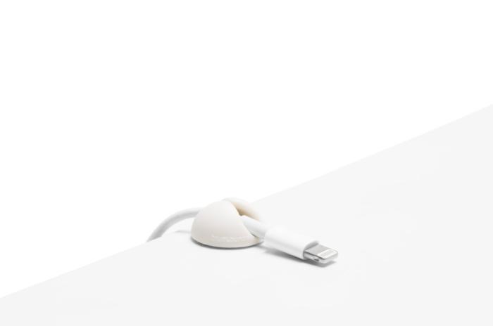 BlueLounge - Bluelounge KabelDrop Mini, Självhäftande hållare för sladdar, 9-pack - Vit