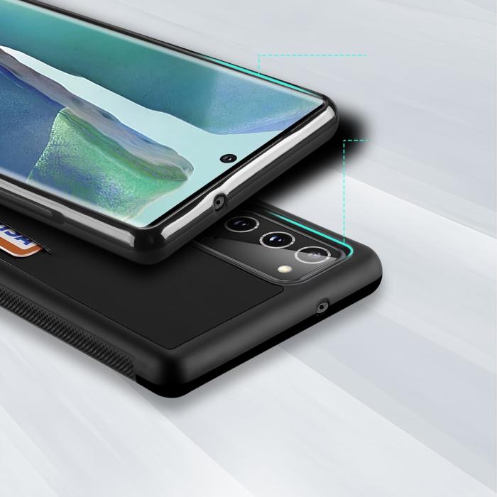 Dux Ducis - DUX DUCIS Card Slot PU Leather Skal Till Galaxy Note 20 - Svart