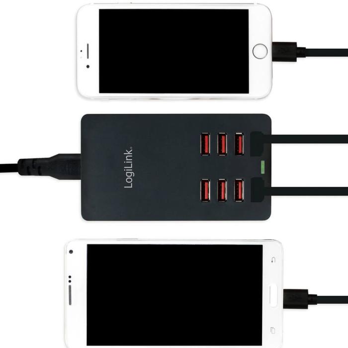 LogiLink - LogiLink USB-laddare 8 portar 8 8A