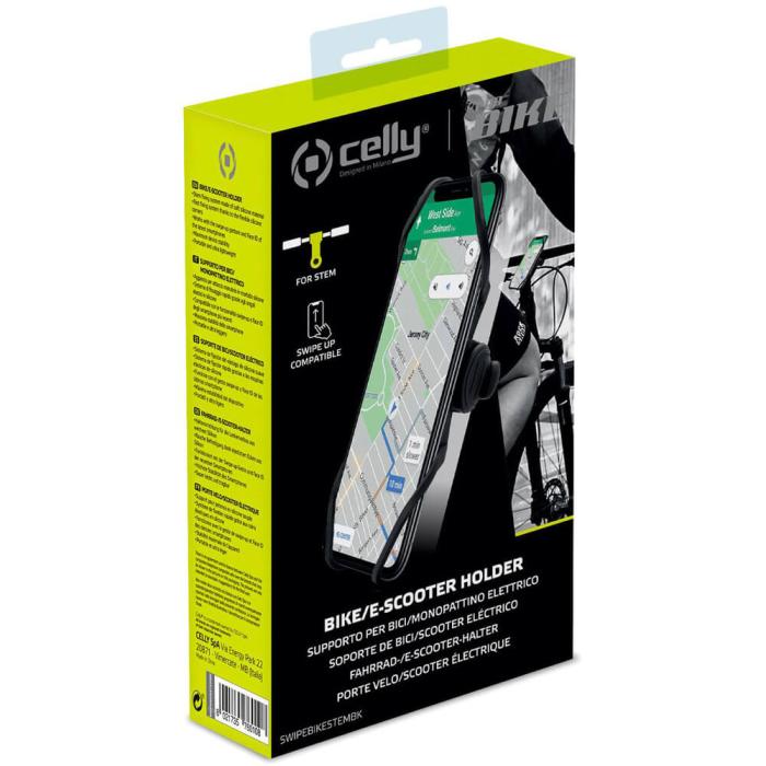 Celly - Mobilhållare för styrstam på cykel/e-scooter