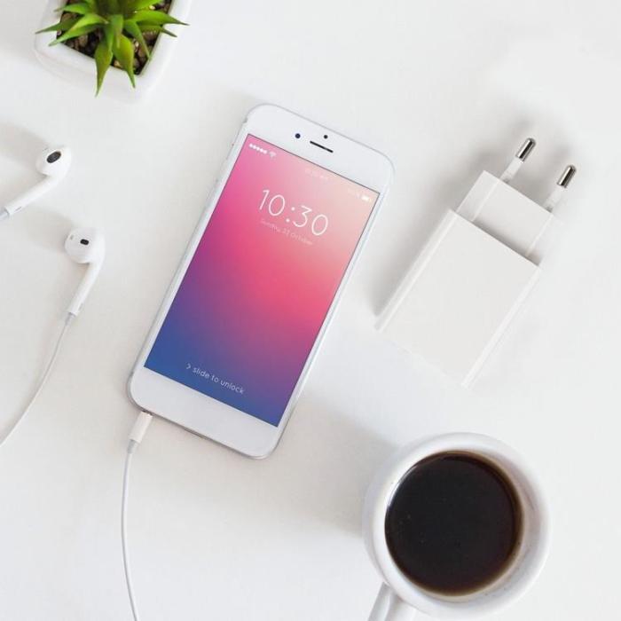 Forcell - Forcell Reseladdare USB-C med Lightning Kabel 3A 20W - Vit