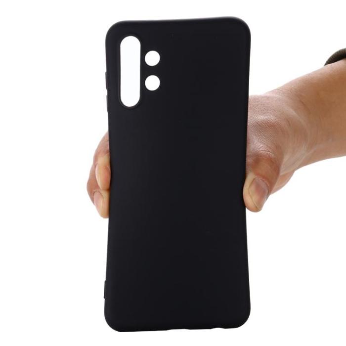 OEM - Galaxy A13 4G Skal Liquid Silicone - Svart