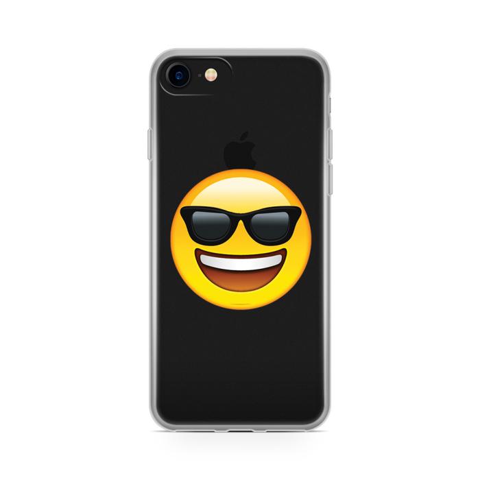 UTGATT5 - Skal till Apple iPhone 7 - Emoji Sun Glasses