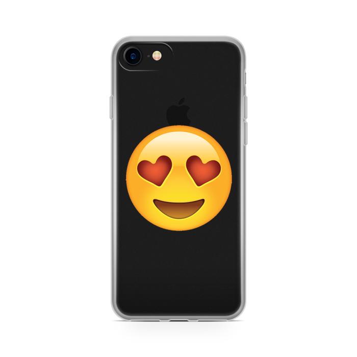 UTGATT5 - Skal till Apple iPhone 7 - Emoji Heart Eyes