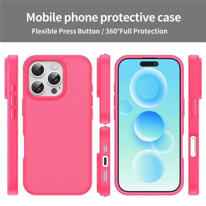 A-One Brand - iPhone 16 Pro Max Mobilskal Skin Touch Matte - Rosa