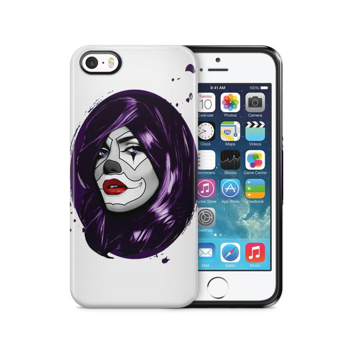 UTGATT5 - Tough mobilSkal till Apple iPhone SE/5S/5 - Clown