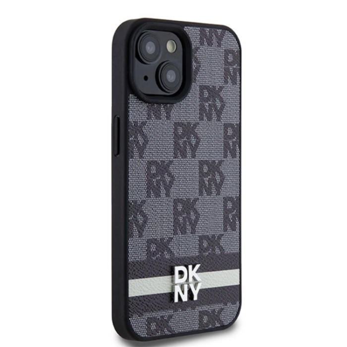 DKNY - DKNY iPhone 15/14/13 Mobilskal Läder Checkered Mono Pattern