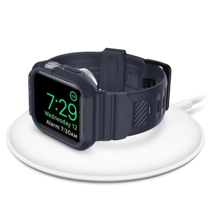 UTGATT - Spigen Apple Watch 45mm Series 9 Armband Rugged Armor Pro