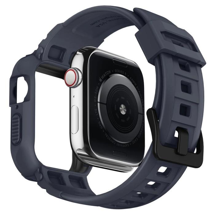UTGATT - Spigen Apple Watch 45mm Series 9 Armband Rugged Armor Pro