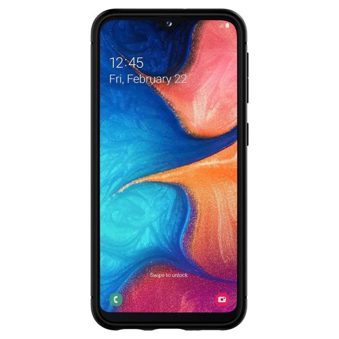 UTGATT5 - Spigen Rugged Armor Galaxy A20E Mattsvart