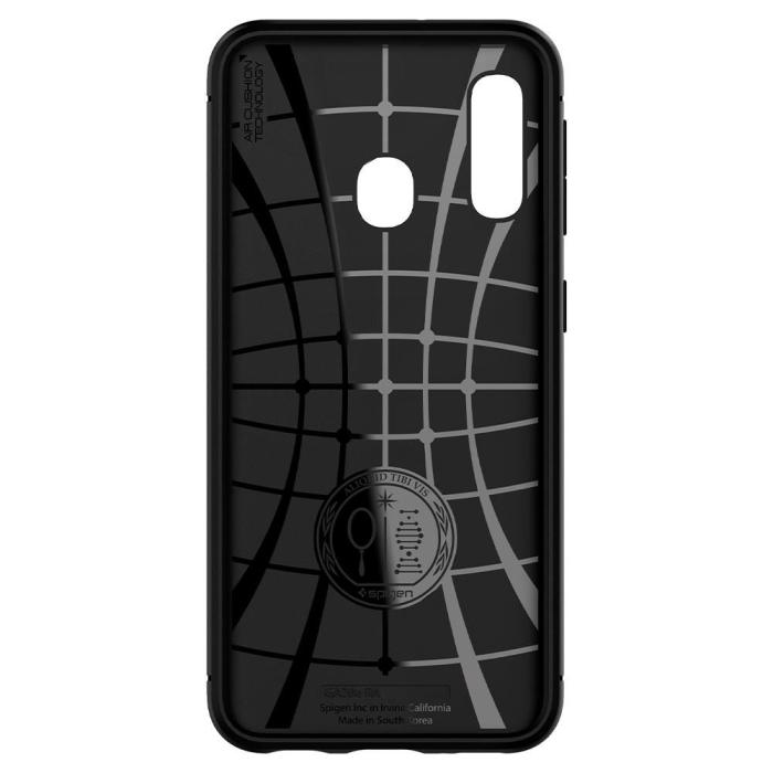 UTGATT5 - Spigen Rugged Armor Galaxy A20E Mattsvart