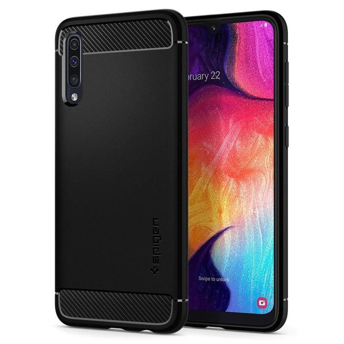UTGATT1 - SPIGEN Rugged Armor Galaxy A50 / A30S Matte Svart