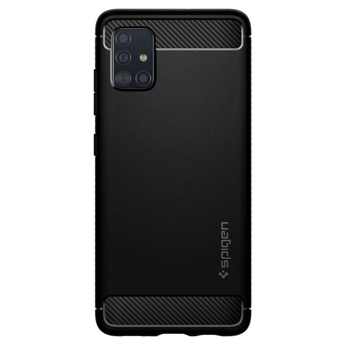 UTGATT5 - SPIGEN Rugged Armor Galaxy A51 Mattsvart