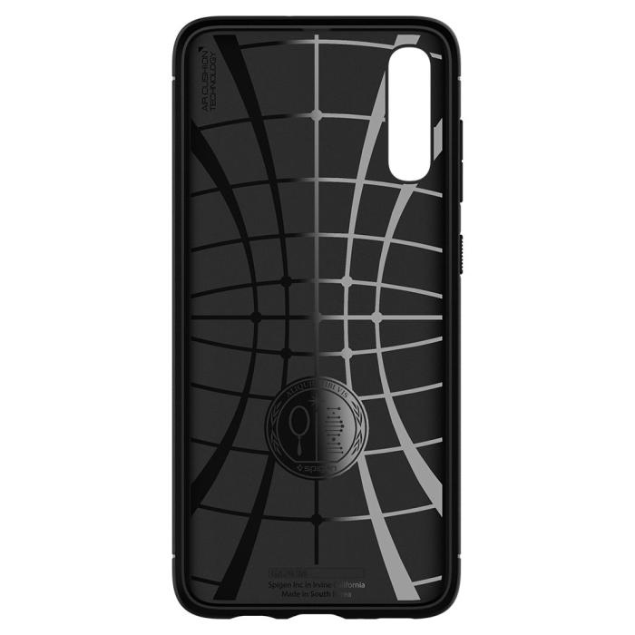 UTGATT5 - SPIGEN Rugged Armor Galaxy A70 Mattsvart