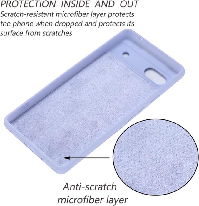 A-One Brand - Google Pixel 6a Skal Liquid Silicone - Lila