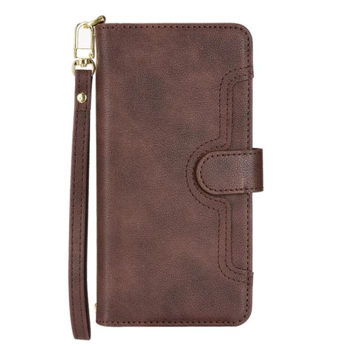 A-One Brand - Nothing Phone 1 Plånboksfodral Zipper - Brun
