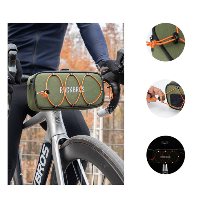 Rockbros - Rockbros Vattentät Cykelväska för Styren 1.9L ROAD TO SKY TL001 - Grön