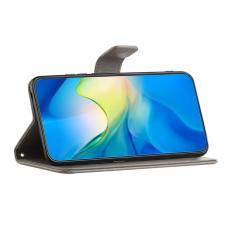 OEM - Samsung Galaxy A37 / A36 5G Pl&aring;nboksfodral Konstl&auml;der - Gr&aring;