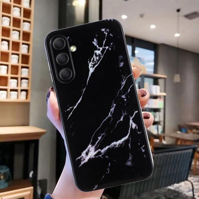 OEM - Mobilskal till Samsung Galaxy A37 TPU Marmor Mönster - Svart