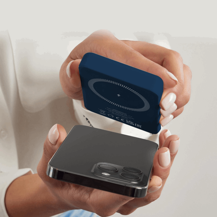 SBS - SBS MagSafe Trådlös Power Bank 5000 mAh USB-C - Blå