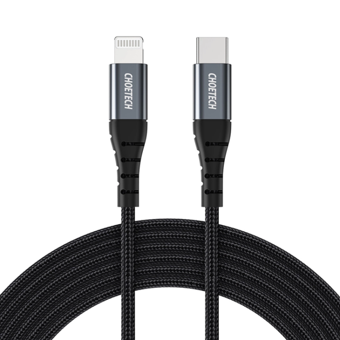 Choetech - Choetech USB-C till Lightning kabel MFi 3m - Svart