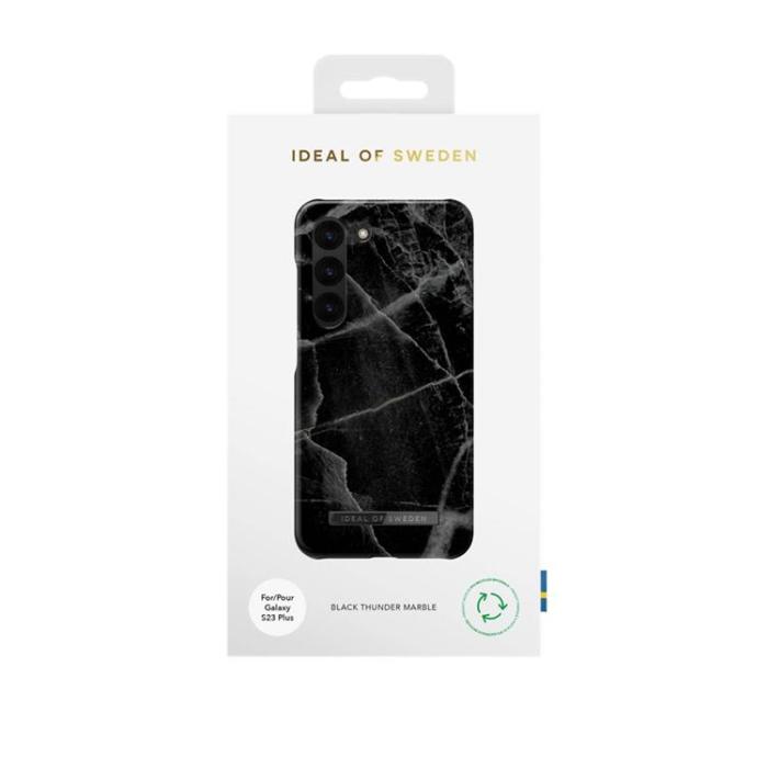 UTGATT1 - IDeal of Sweden Galaxy S23 Plus Mobilskal Svart Thunder Marble